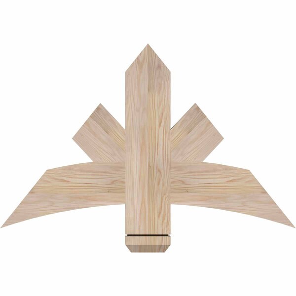 Ekena Millwork Alberta Smooth Timber Gable Bracket, Douglas Fir, 36"W x 23"H x 1 1/2"D x 5 1/2"F, 15/12 Pitch GBW036X23X0206ALB00SDF - main